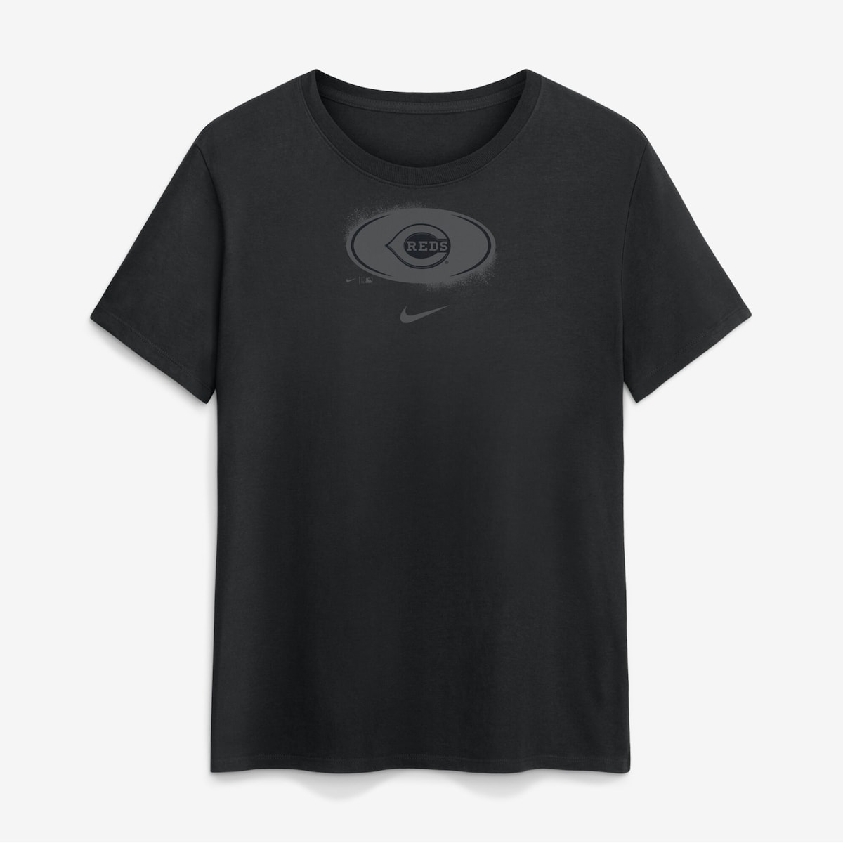 【公式グッズ】MLB レッズ Tシャツ Nike/ナイキ レディース ブラック (MLB Women's Nike Black on Black SS Cotton Tee)｜Fanatics公式ストア 店