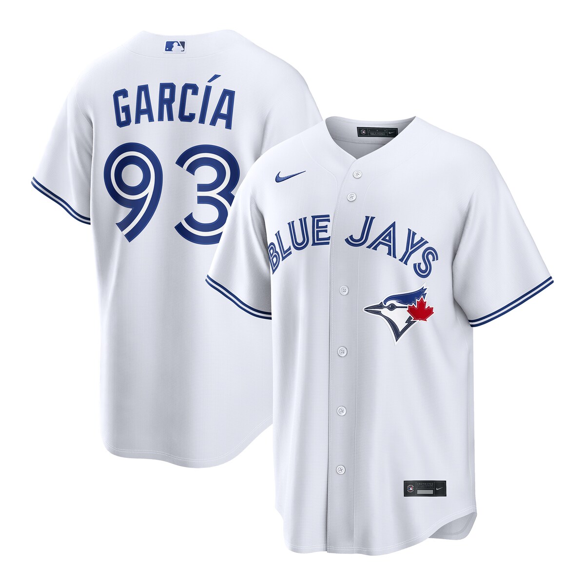 【公式グッズ】MLB ブルージェイズ イーミ・ガルシア ホーム ユニフォーム (レプリカ) Nike/ナイキ メンズ ホワイト (Nike 2026 Men\'s Replica RP26 Core Jersey - Starter Player)|Fanatics公式ストア 店