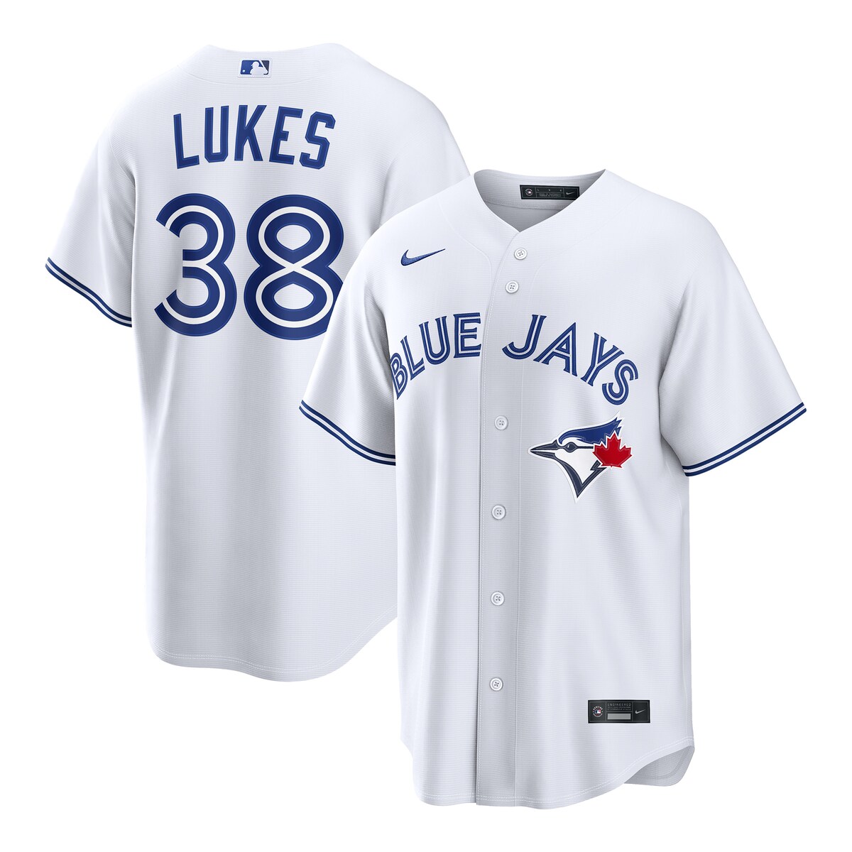 【公式グッズ】MLB ブルージェイズ ネイサン・ルークス ホーム ユニフォーム (レプリカ) Nike/ナイキ メンズ ホワイト (Nike 2026 Men\'s Replica RP26 Core Jersey - Starter Player)|Fanatics公式ストア 店