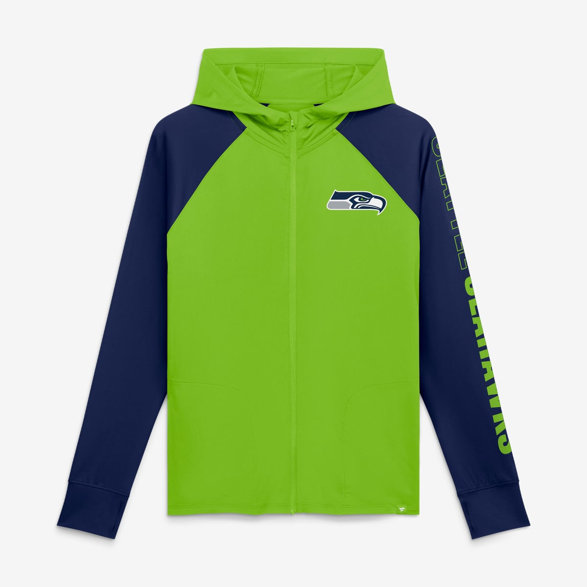 【公式グッズ】NFL シーホークス ジップアップ パーカー Fanatics/ファナティクス レディース ネオングリーン (26 NFL Womens Fanatics Team First Cornerback Blitz Full Zip Hood)｜Fanatics公式ストア 店 13,538円