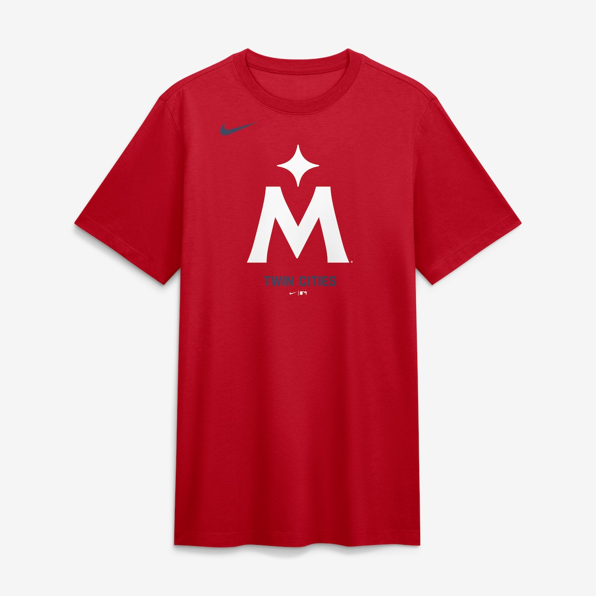 【公式グッズ】MLB ツインズ Tシャツ Nike/ナイキ メンズ レッド (Men's Nike MLB Logo Triblend Tee)|Fanatics公式ストア 店