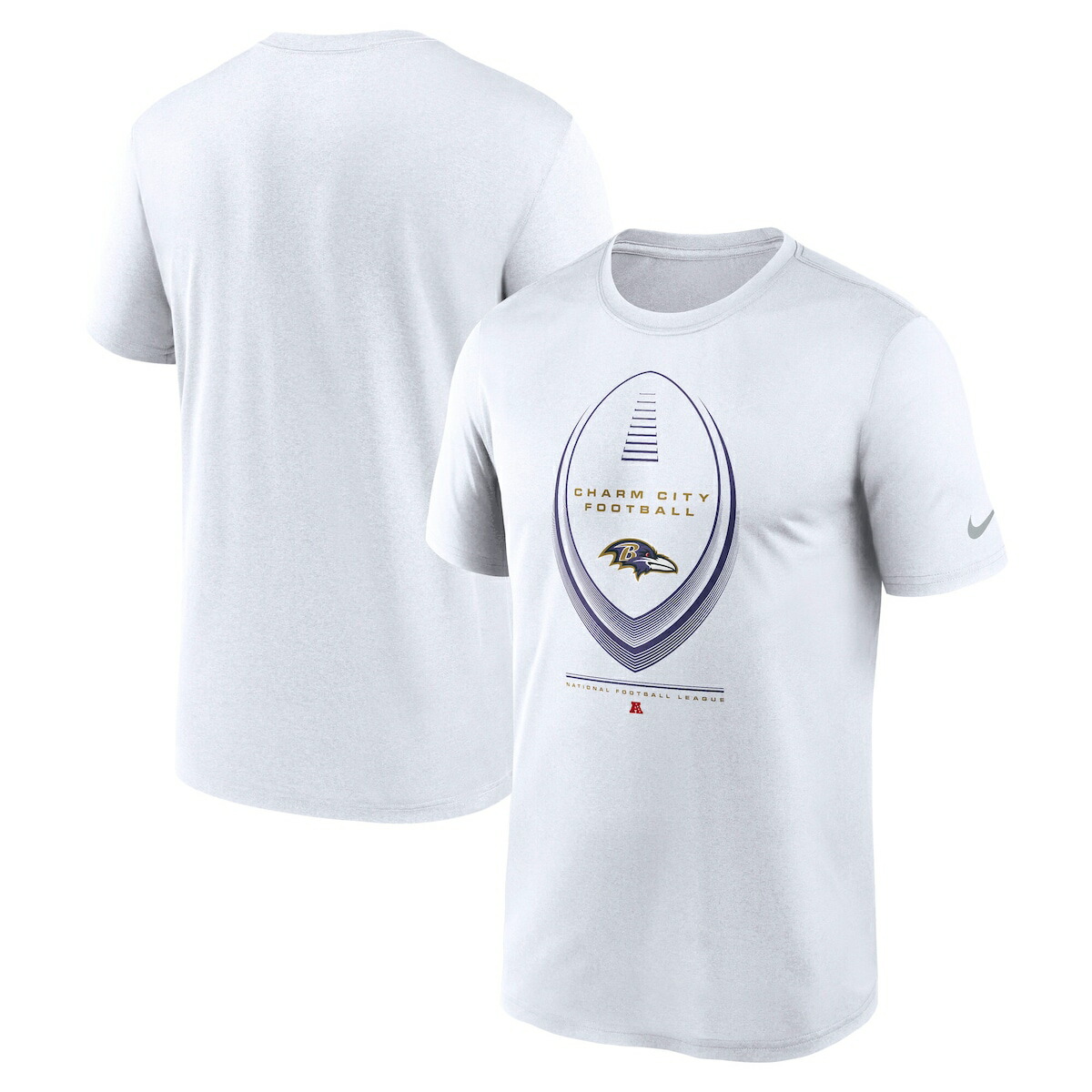 【公式グッズ】NFL レイブンズ Tシャツ Nike/ナイキ メンズ ホワイト (Men's Nike Legend Icon Tee)|Fanatics公式ストア 店