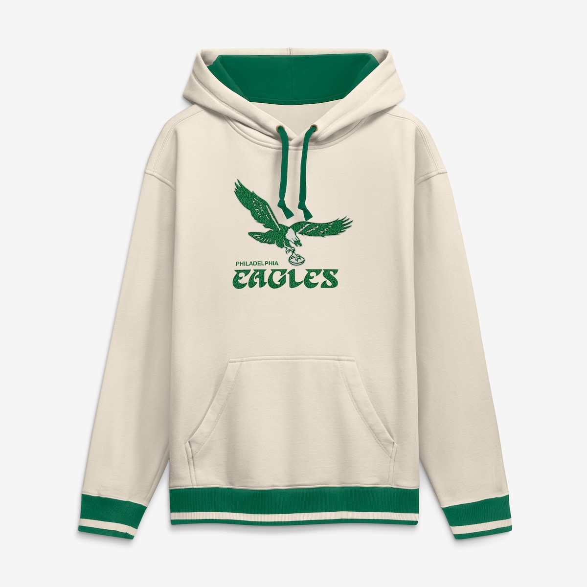 【公式グッズ】NFL イーグルス パーカー Fanatics/ファナティクス メンズ クリーム (MEN'S CHENILLE HEAVYWEIGHT FLEECE POH)｜Fanatics公式ストア 店