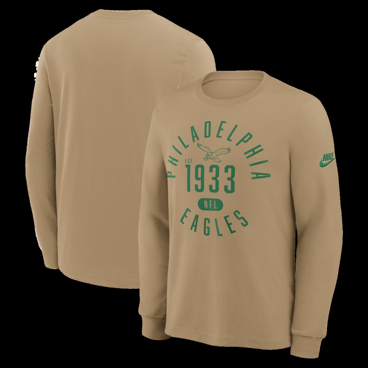 【公式グッズ】NFL イーグルス 長袖 Tシャツ Nike/ナイキ メンズ (Men's Nike Blitz Package LS Rewind Slub Tee)|Fanatics公式ストア 店