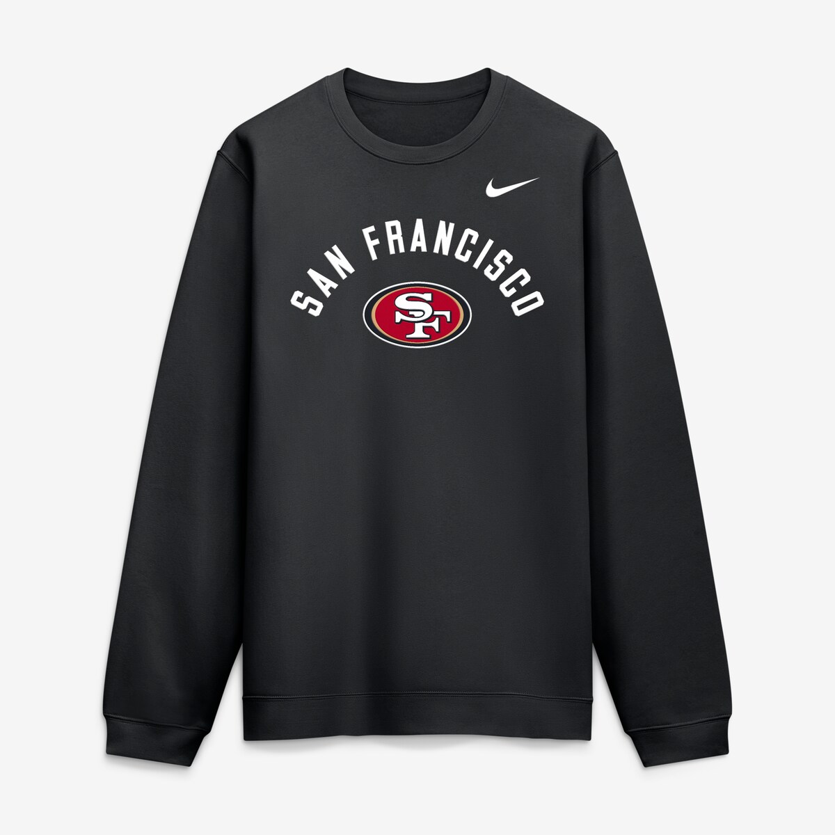 【公式グッズ】NFL 49ers トレーナー Nike/ナイキ メンズ ブラック (Men's Nike Defensive Leader Club Crew Fleece)｜Fanatics公式ストア 店