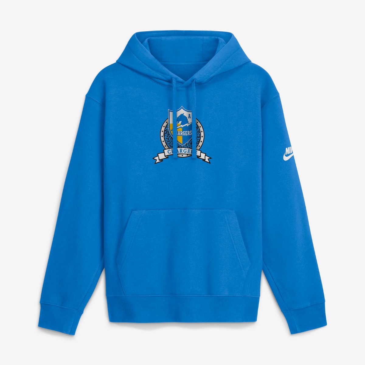 【公式グッズ】NFL チャージャーズ フリース パーカー Nike/ナイキ メンズ パウダーブルー (Men's Nike Short Pass Rewind Club Hoodie)｜Fanatics公式ストア 店