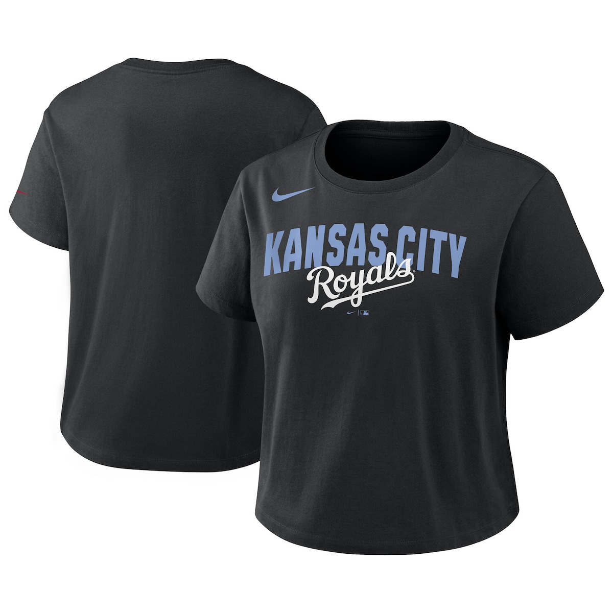 【公式グッズ】MLB ロイヤルズ Tシャツ Nike/ナイキ レディース ブラック (Women's Nike MLB Mod Tee BLACK)|Fanatics公式ストア 店