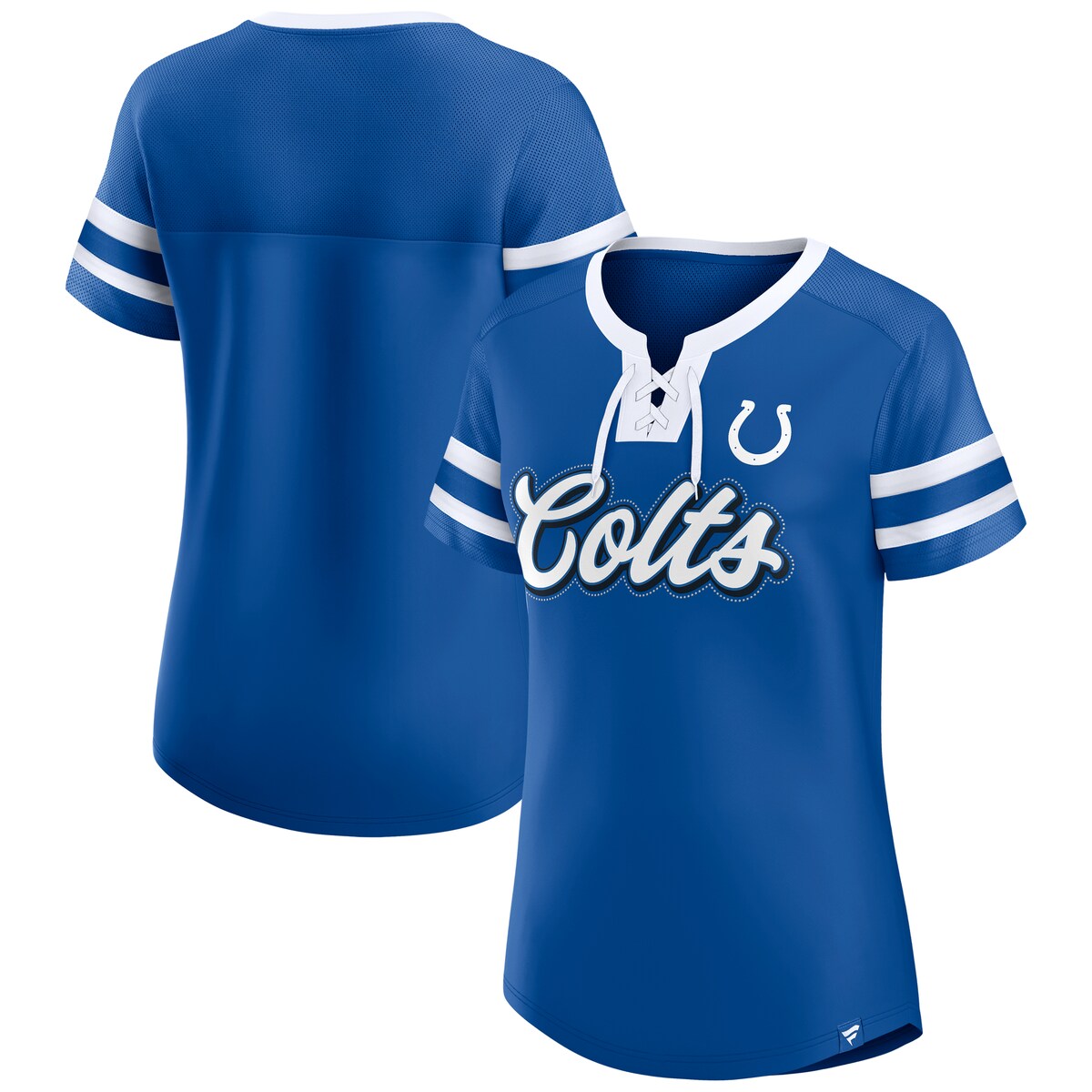 【公式グッズ】NFL コルツ Tシャツ Fanatics/ファナティクス レディース ロイヤルブルー (EX 25 NFL Women's HSN Iconic Bling Athena SS)｜Fanatics公式ストア 店