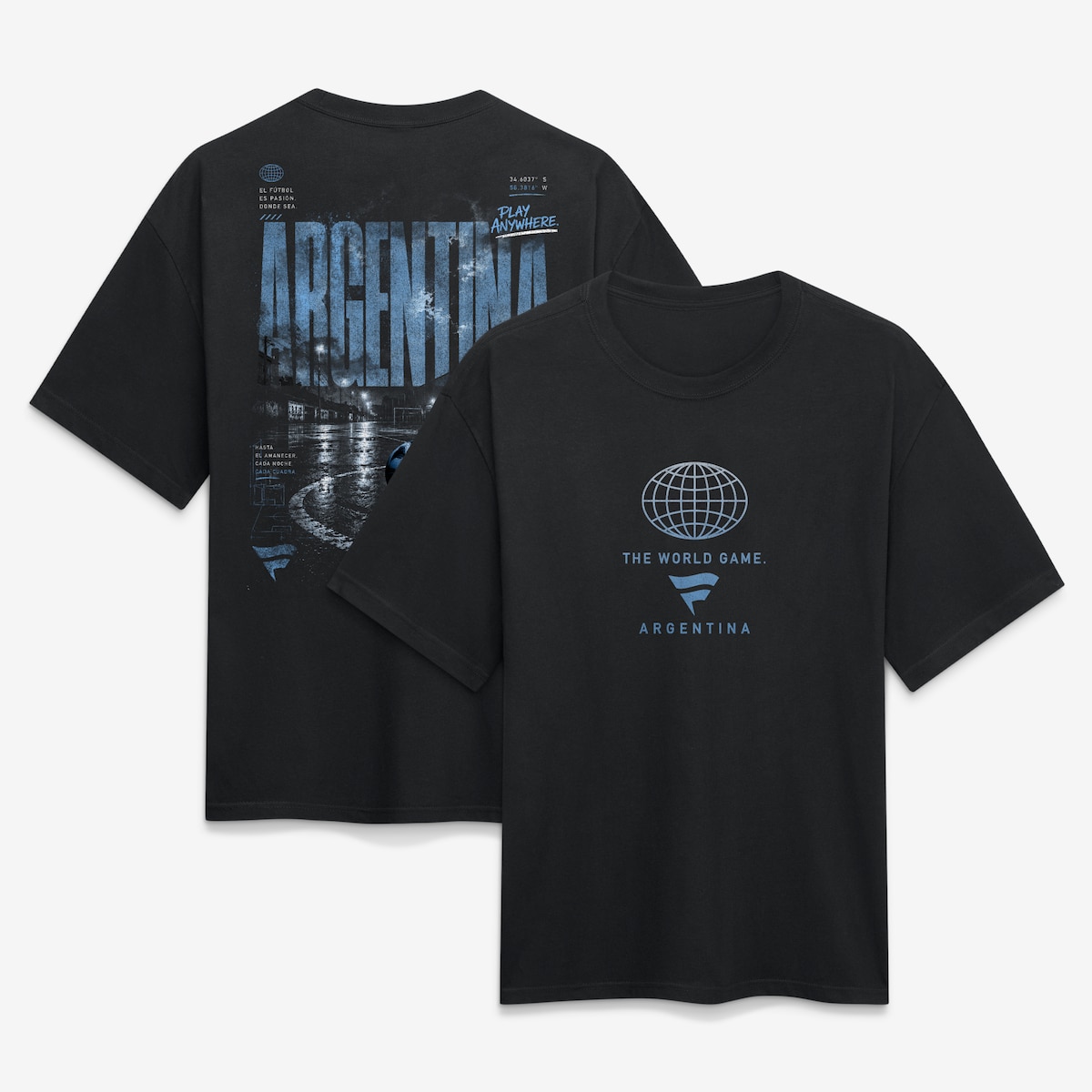 【公式グッズ】NATIONAL TEAM アルゼンチン代表 Tシャツ Fanatics/ファナティクス メンズ ブラック (NUT SU26 Streets Of The World Heavyweight SS Tee)|Fanatics公式ストア 店