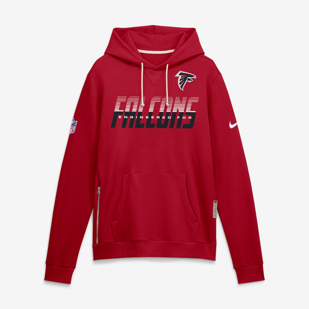 【公式グッズ】NFL ファルコンズ パーカー Nike/ナイキ メンズ レッド (Men's Nike Sideline Top Prospect Dri Fit Sideline Pullover HOODIE)｜Fanatics公式ストア 店