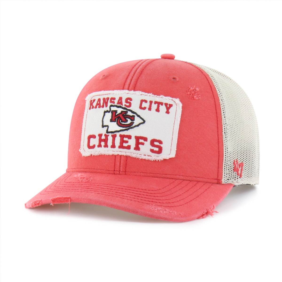 【公式グッズ】NFL チーフス アジャスタブルキャップ '47/フォーティーセブン メンズ レッド (NFL F26 Egremont Well Worn Trucker)｜Fanatics公式ストア 店
