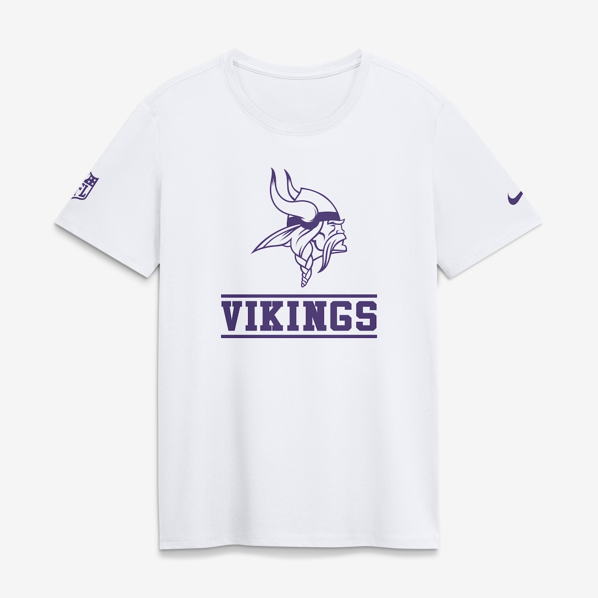 【公式グッズ】NFL バイキングス Tシャツ Nike/ナイキ レディース ホワイト (26 NFL Womens Sideline DF Alt Crew SST)｜Fanatics公式ストア 店