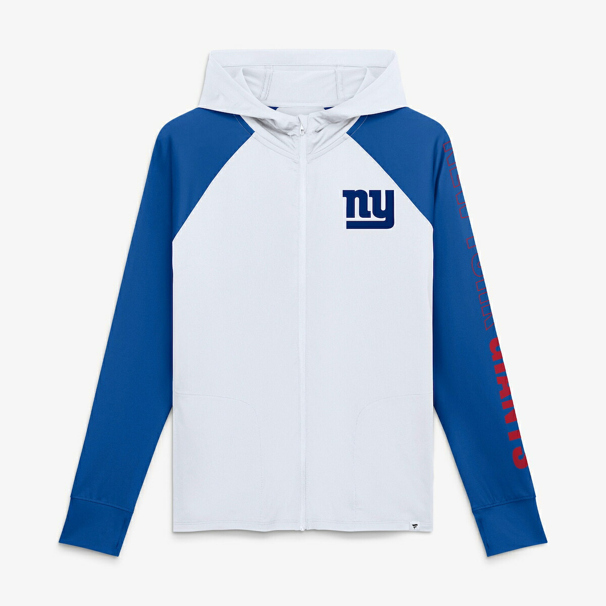 【公式グッズ】NFL ジャイアンツ ジップアップ パーカー Fanatics/ファナティクス レディース ホワイト (26 NFL Womens Fanatics Team First Cornerback Blitz Full Zip Hood)|Fanatics公式ストア 店