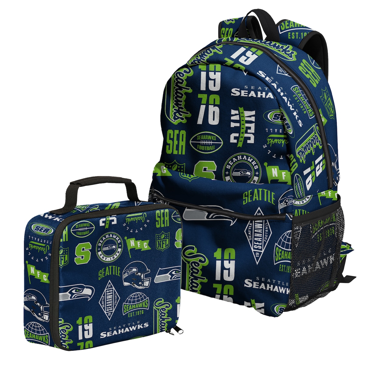 【公式グッズ】NFL シーホークス バックパック Outerstuff ユース・ジュニアサイズ ネイビー (2 BAG COMBO)｜Fanatics公式ストア 店