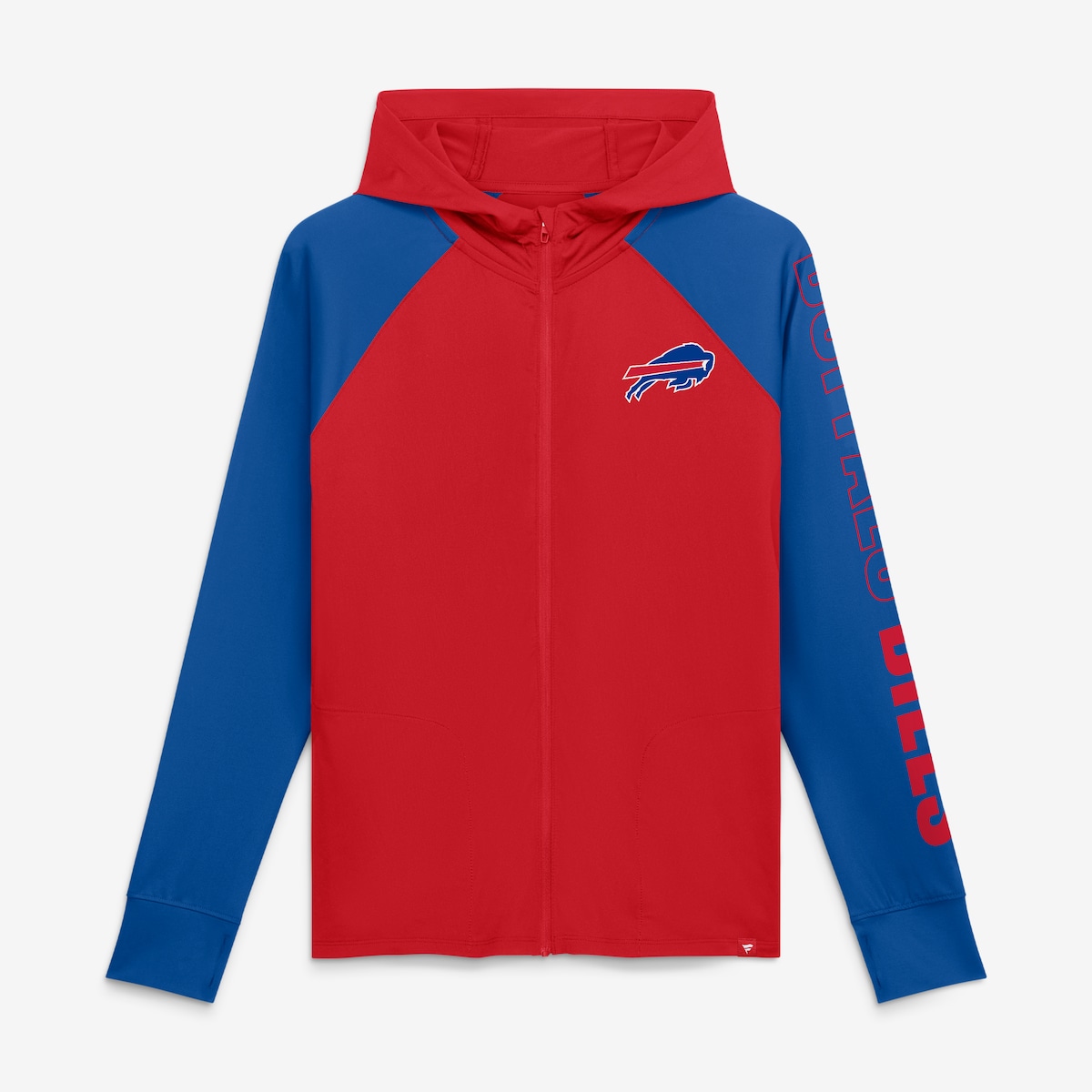 【公式グッズ】NFL ビルズ ジップアップ パーカー Fanatics/ファナティクス レディース レッド (26 NFL Womens Fanatics Team First Cornerback Blitz Full Zip Hood)|Fanatics公式ストア 店