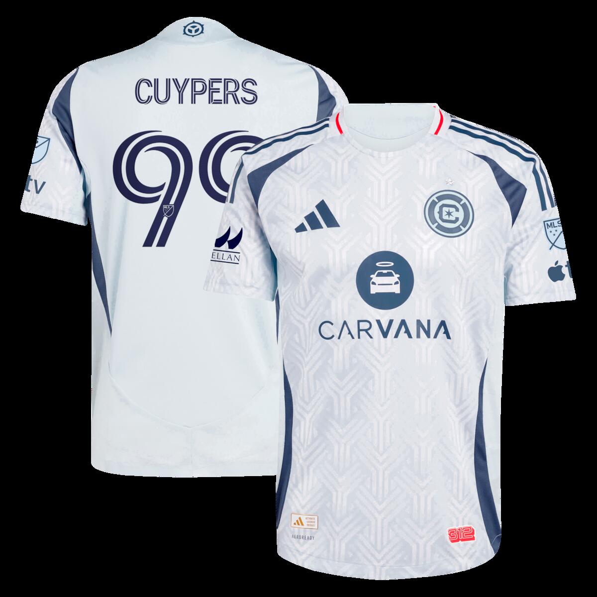 【公式グッズ】MLS シカゴ・ファイア ヒューゴ・カイパーズ オーセンティック ユニフォーム Adidas/アディダス メンズ ライトブルー (2025 Men's MLS Authentic Player Jersey)|Fanatics公式ストア 店