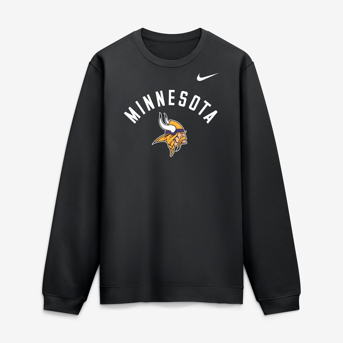 【公式グッズ】NFL バイキングス フリース トレーナー Nike/ナイキ メンズ ブラック (Men's Nike Defensive Leader Club Crew Fleece)｜Fanatics公式ストア 店 13,579円