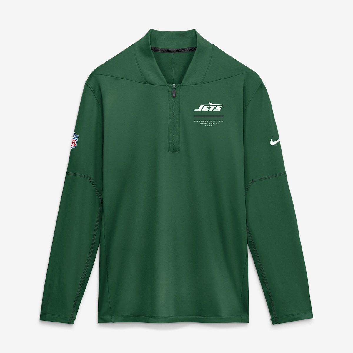 【公式グッズ】NFL ジェッツ プルオーバー Nike/ナイキ メンズ グリーン (Men's Nike Sideline Logo Glory Dri Fit MID WT HZ TOP LS)|Fanatics公式ストア 店