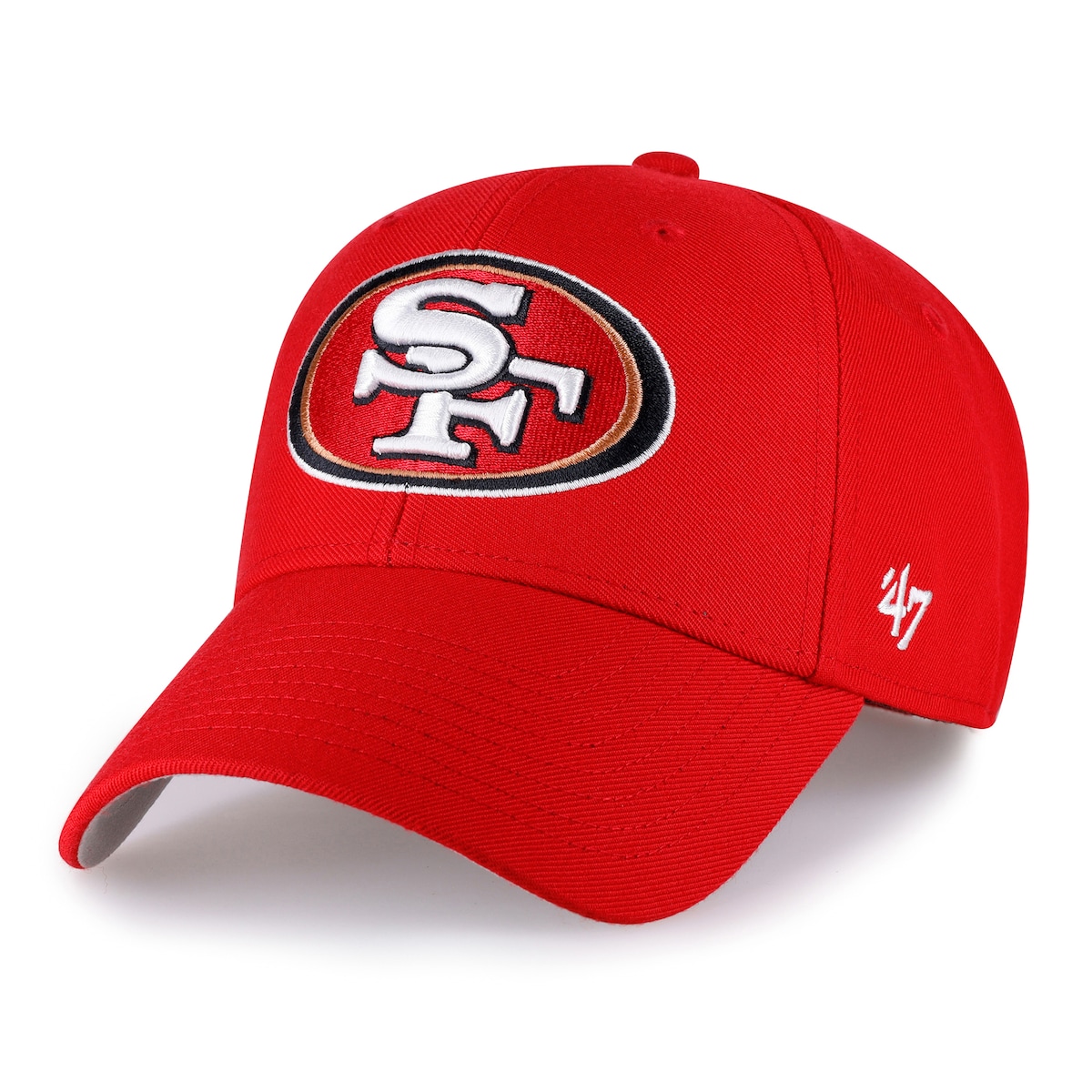 【公式グッズ】NFL 49ers アジャスタブルキャップ '47/フォーティーセブン メンズ スカーレット (NFL MVP Structured Adjustable)｜Fanatics公式ストア 店