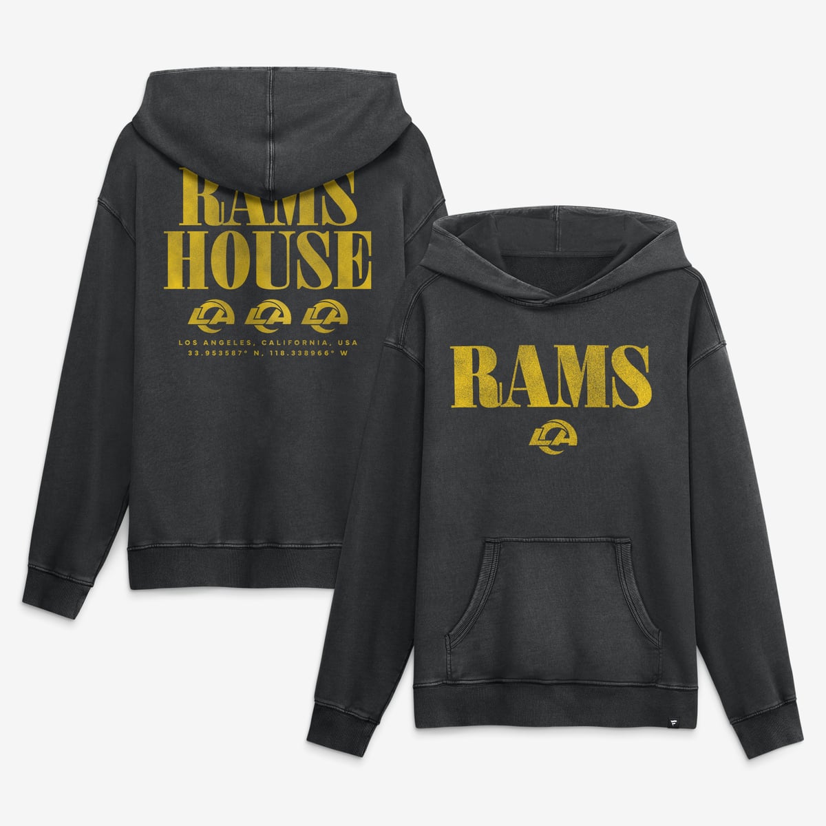 【公式グッズ】NFL ラムズ パーカー Fanatics/ファナティクス メンズ ブラック (MEN'S RELAXED INTENSE RIVARLY FRENCH TERRY POH)｜Fanatics公式ストア 店 17,246円
