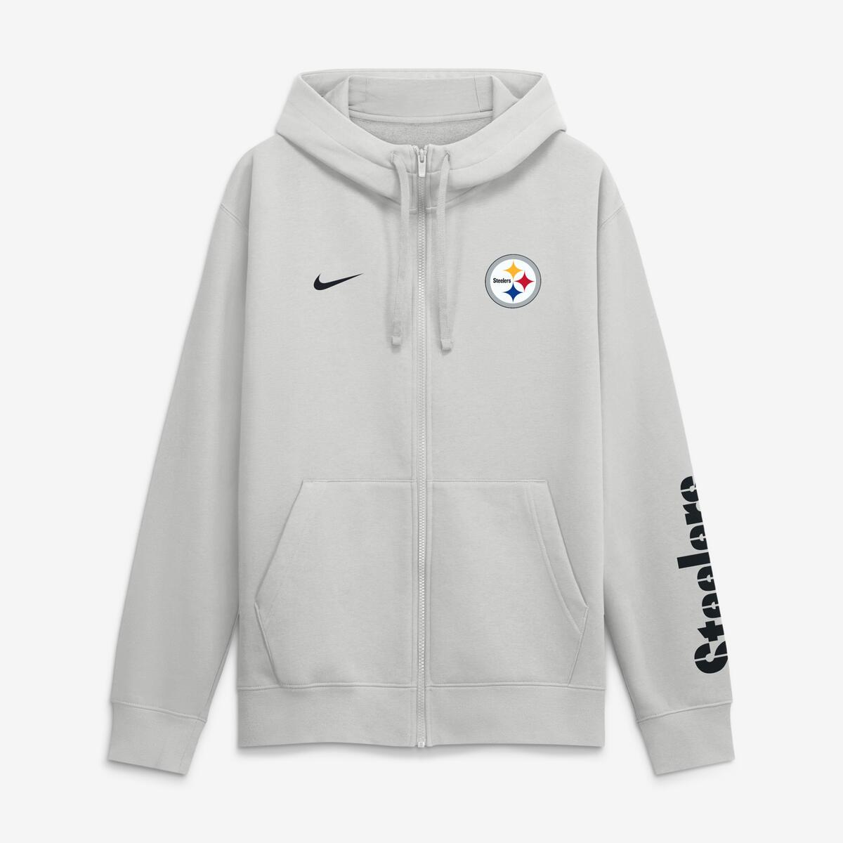 【公式グッズ】NFL スティーラーズ ジップアップ パーカー Nike/ナイキ メンズ グレイ (MEN'S NIKE COOL DOWN CLUB FULL ZIP)｜Fanatics公式ストア 店
