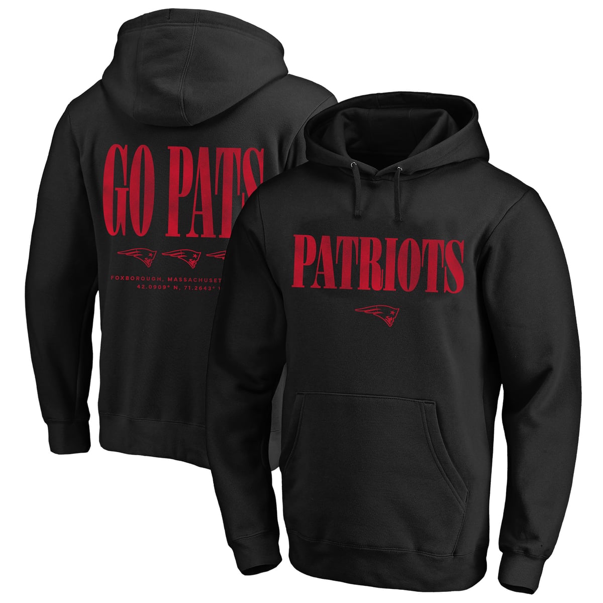 【公式グッズ】NFL ペイトリオッツ パーカー Fanatics/ファナティクス メンズ ブラック (MEN'S B&T FANATICS RELAXED INTENSE RIVARLY FRENCH TERRY POH)|Fanatics公式ストア 店
