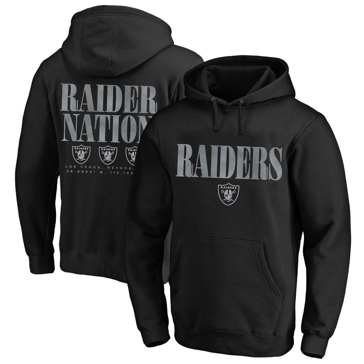 Men's Fanatics Black Las Vegas Raiders Big & Tall Relaxed Intense Rivalry Washed Hoodie|Fanatics公式ストア 店