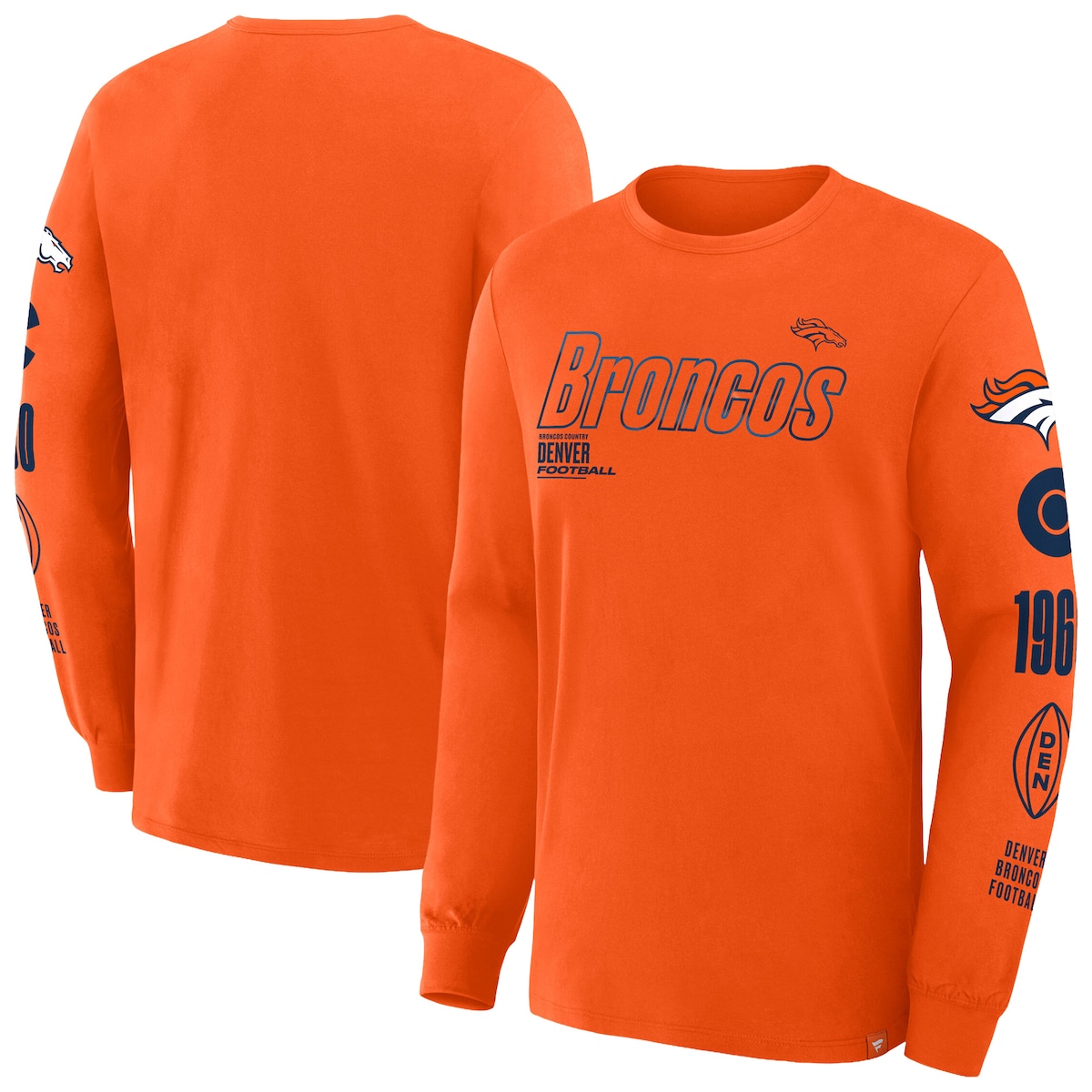 Men's Fanatics Orange Denver Broncos Big & Tall Checkdown Pass T-Shirt｜Fanatics公式ストア 店 10,297円