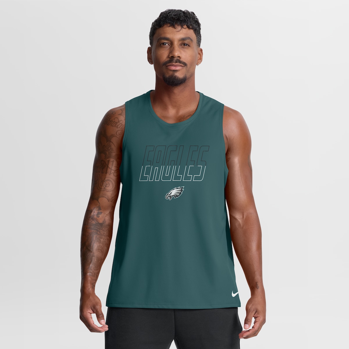 Men's Nike Midnight Green Philadelphia Eagles Kickoff Miler Dri-FIT Tank? Top|Fanatics公式ストア 店