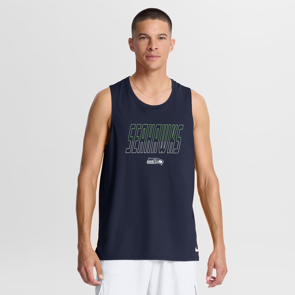 Men's Nike College Navy Seattle Seahawks Kickoff Miler Dri-FIT Tank? Top｜Fanatics公式ストア 店