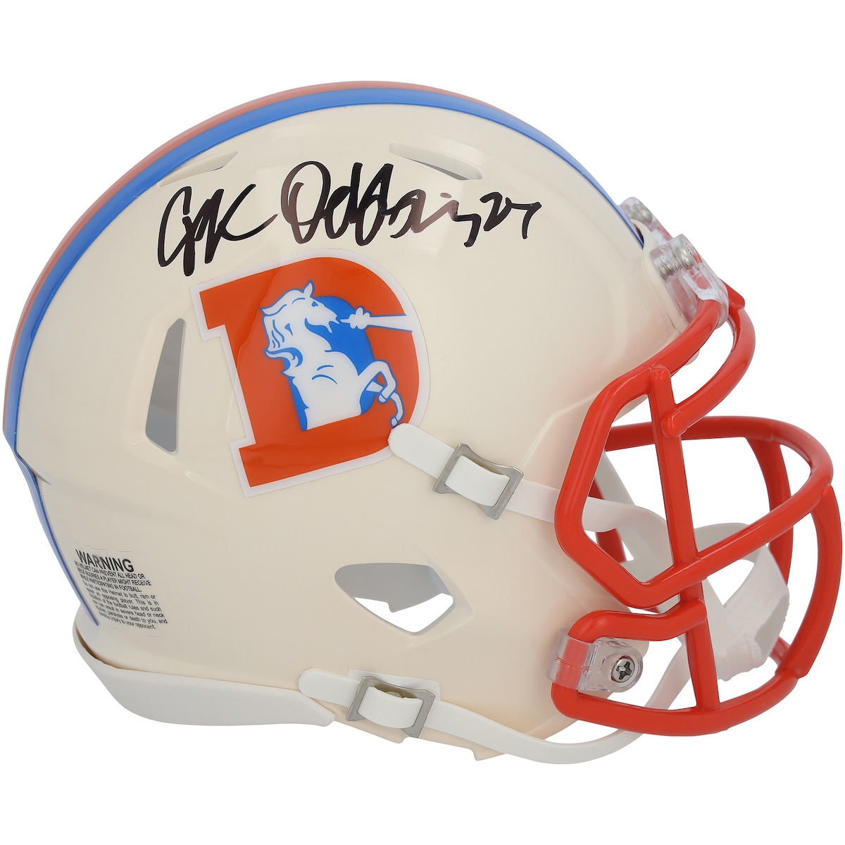 【公式シリアル番号付き】NFL ブロンコス J.K.ドビンズ 直筆サイン入り ミニヘルメット Fanatics Authentic/ファナティクスオーセンティック (AUT MINI HELMET 46183)|Fanatics公式ストア 店
