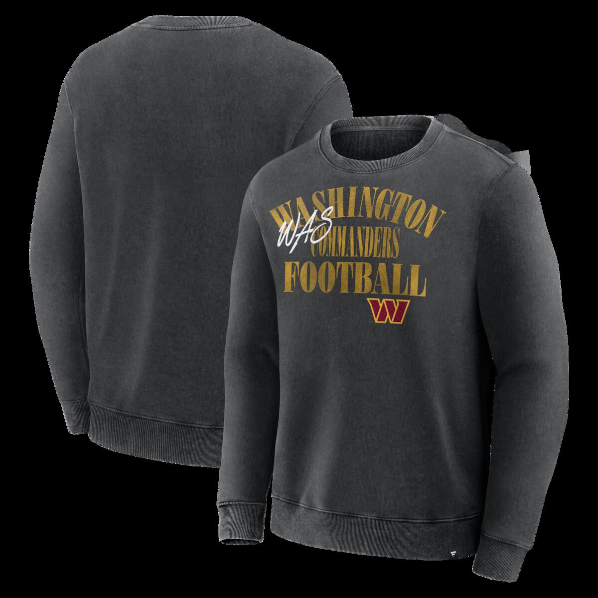 Men's Fanatics Black Washington Commanders Halftime Lead Relaxed Heavyweight French Terry Sweatshirt|Fanatics公式ストア 店
