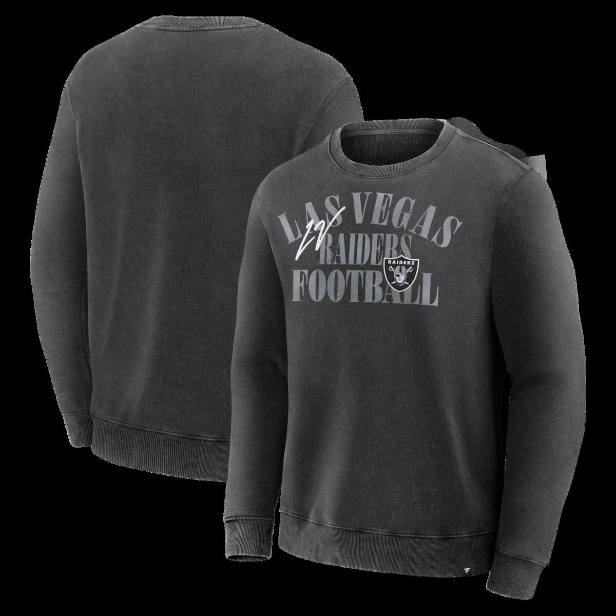 Men's Fanatics Black Las Vegas Raiders Halftime Lead Relaxed Heavyweight French Terry Sweatshirt｜Fanatics公式ストア 店