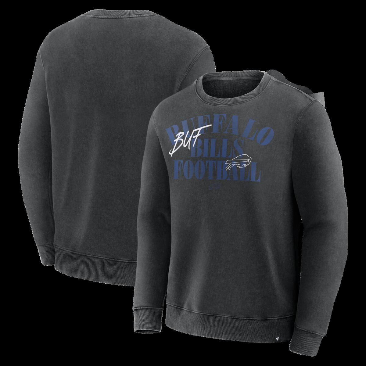 Men's Fanatics Black Buffalo Bills Halftime Lead Relaxed Heavyweight French Terry Sweatshirt|Fanatics公式ストア 店