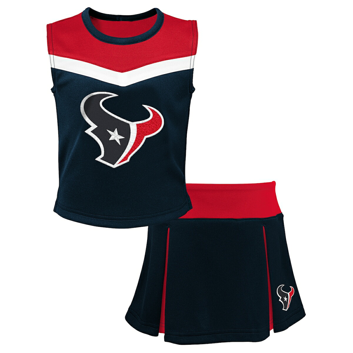【公式グッズ】NFL テキサンズ チアドレス Outerstuff キッズサイズ ネイビー (OST NFL YTH SPIRIT CHEER 2PC CHEERLEADER DRESS SET FW26)|Fanatics公式ストア 店