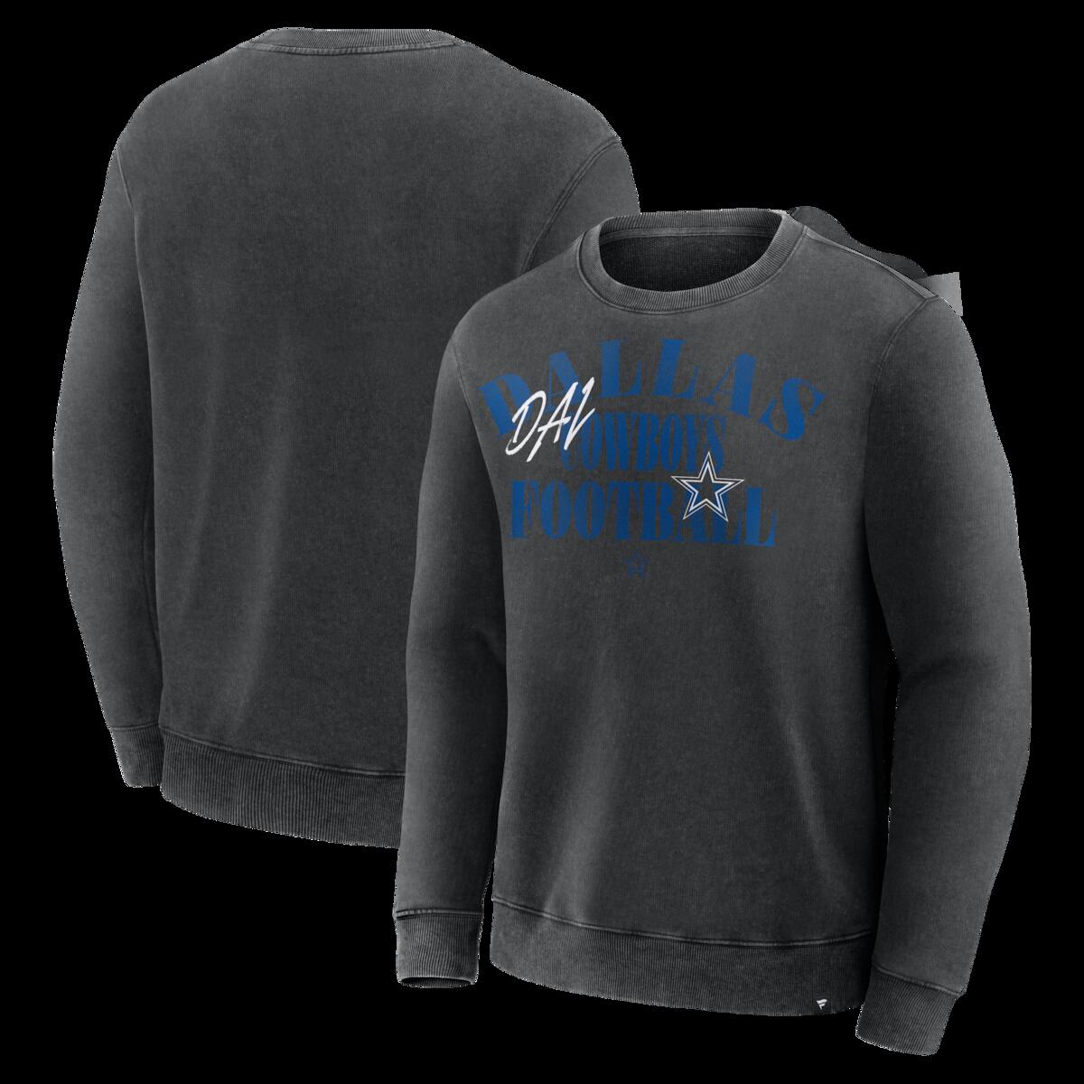 Men's Fanatics Black Dallas Cowboys Halftime Lead Relaxed Heavyweight French Terry Sweatshirt|Fanatics公式ストア 店
