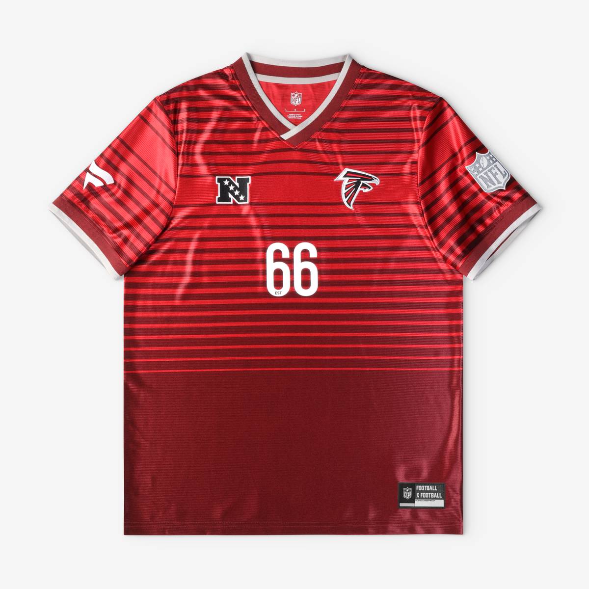Men's Fanatics Red Atlanta Falcons Football x Football V-Neck Fan Top|Fanatics公式ストア 店