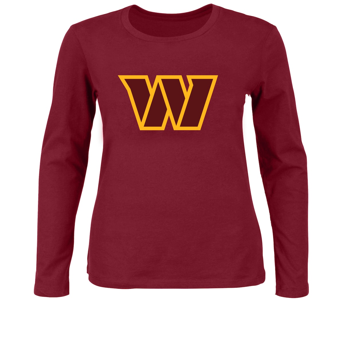 【公式グッズ】NFL コマンダーズ 長袖 Tシャツ Fanatics/ファナティクス レディース バーガンディ (NFL Womens PRF Plus Primary Scoop LST - R)｜Fanatics公式ストア 店