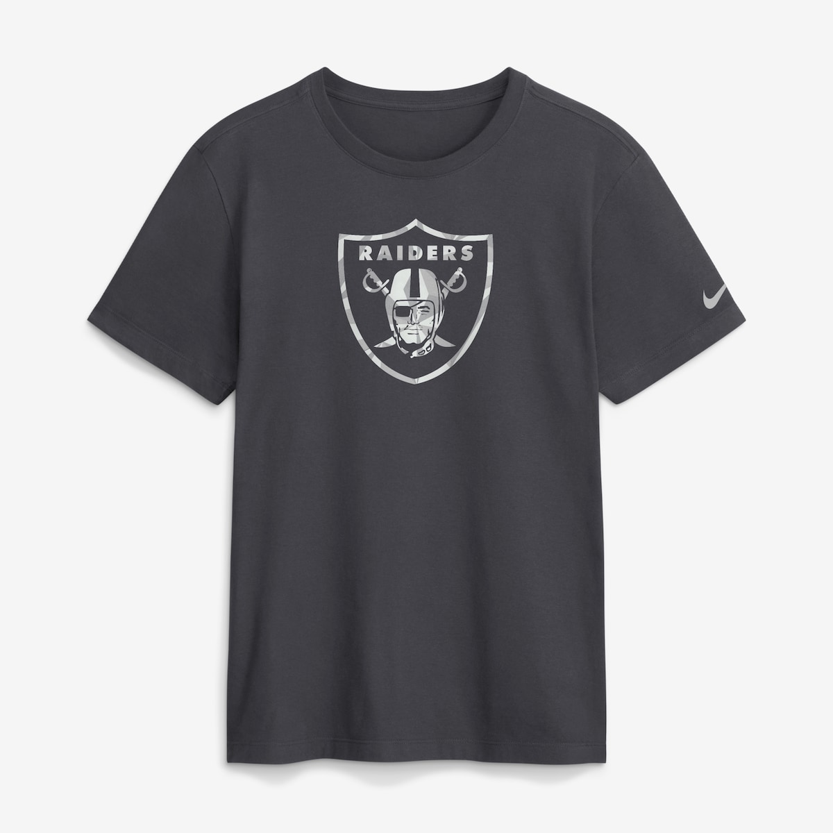 【公式グッズ】NFL レイダース Tシャツ Nike/ナイキ メンズ アンスラサイト (Men's Nike Anthracite Fractal Logo SS Cotton T-shirt)｜Fanatics公式ストア 店