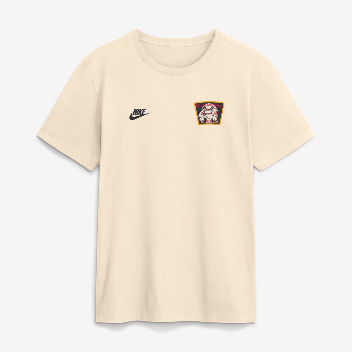 【公式グッズ】MLB ツインズ Tシャツ Nike/ナイキ メンズ クリーム (Men's Nike MLB Iowa Collection Two Hit Cotton Tee)｜Fanatics公式ストア 店