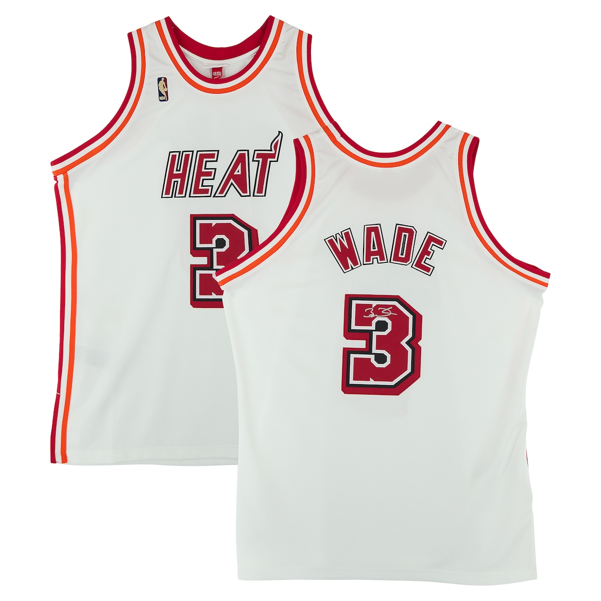 Dwyane Wade Miami Heat Autographed White Mitchell & Ness Hardwood Classics 2007 Authentic Jersey｜Fanatics公式ストア 店