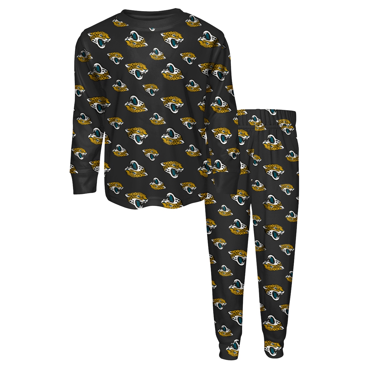 Preschool Outerstuff Black Jacksonville Jaguars All-Over-Print Long Sleeve T-Shirt and Pants Sleep Set｜Fanatics公式ストア 店