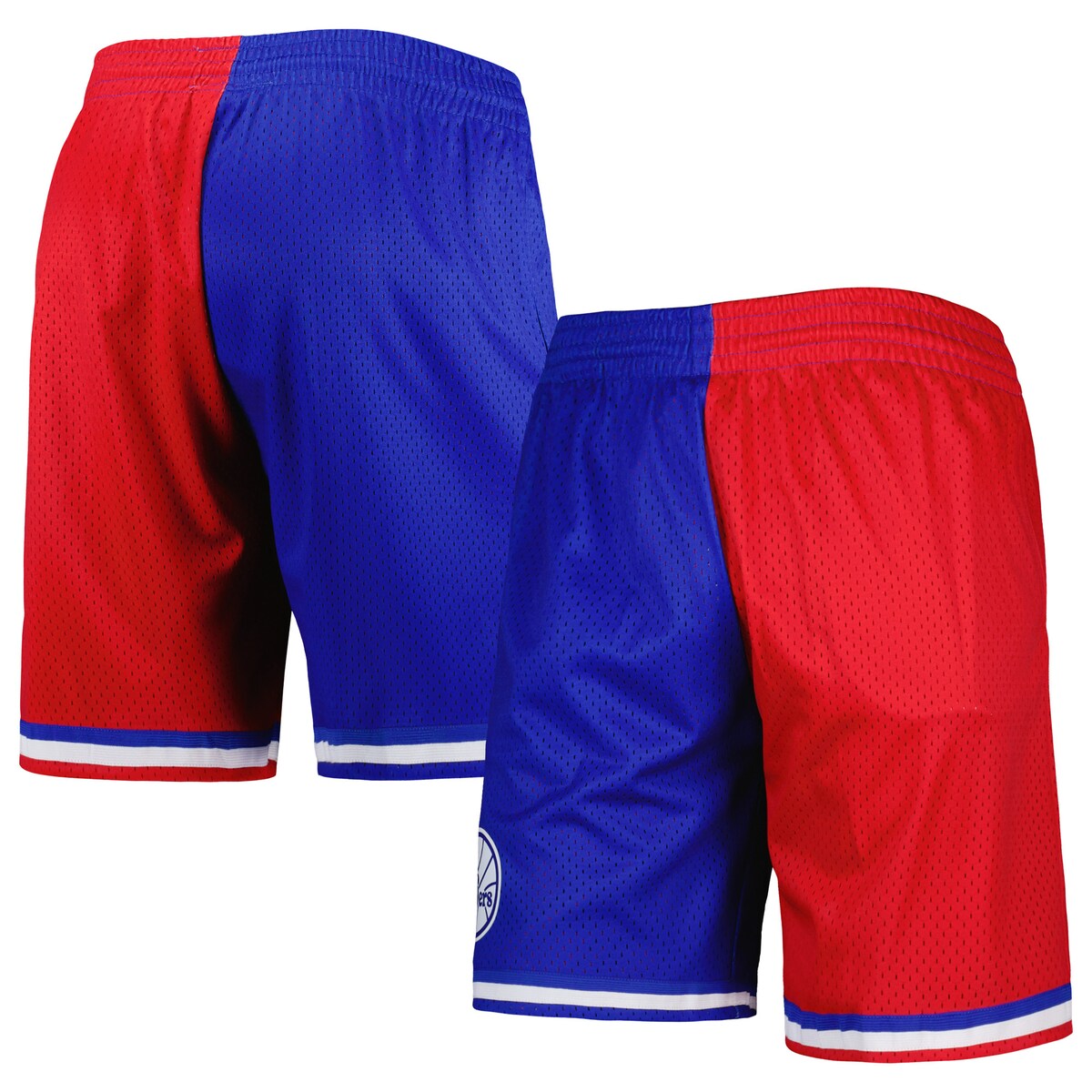 【公式グッズ】NBA 76ers カジュアル ショーツ Mitchell & Ness/ミッチェル&ネス メンズ ロイヤル (Mens MNC HWC Split Swingman Shorts)|Fanatics公式ストア 店
