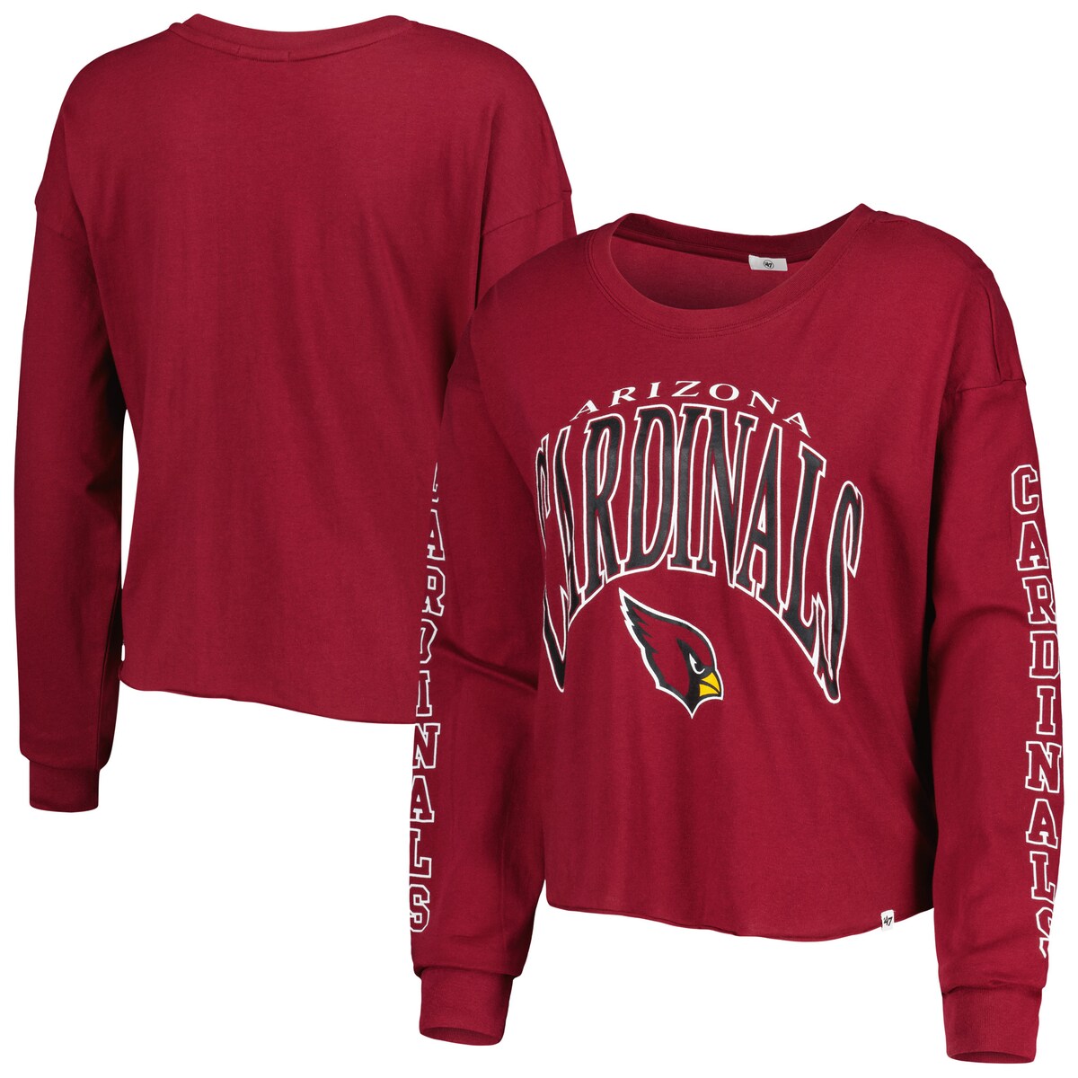 【公式グッズ】NFL カーディナルス 長袖 Tシャツ '47/フォーティーセブン レディース カージナルレッド (22 Women's Skyler Parkway Crewneck LST)