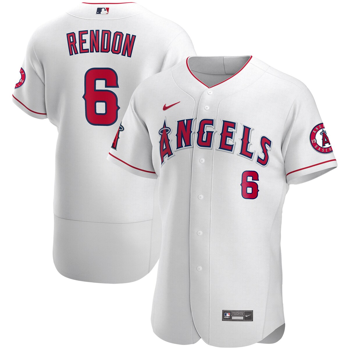 【公式グッズ】MLB エンゼルス アンソニー・レンドン オーセンティック ユニフォーム Nike/ナイキ メンズ ホワイト (Men's MLB Nike Authentic Official Player Jersey)