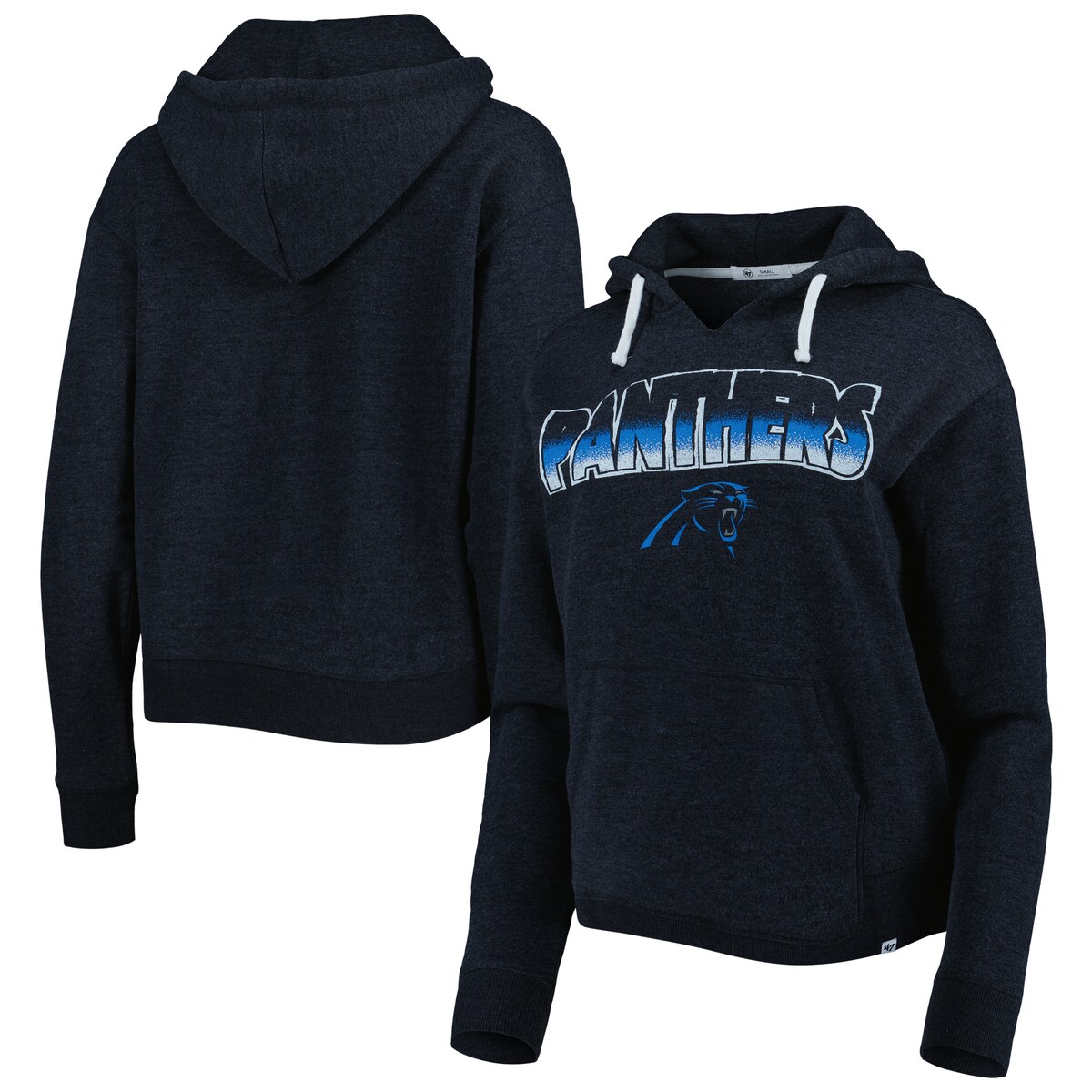 【公式グッズ】NFL パンサーズ プルオーバー パーカー '47/フォーティーセブン レディース ブラック (22 Women's Color Rise Kennedy POH)