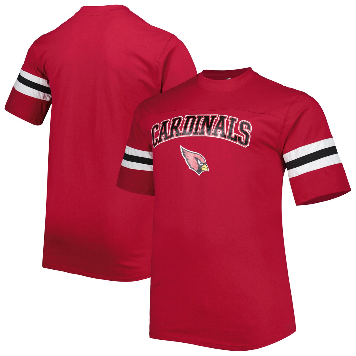 【公式グッズ】NFL カーディナルス Tシャツ (大きいサイズ) Fanatics/ファナティクス メンズ カージナルレッド (Men's B&T Arm Stripe SST)