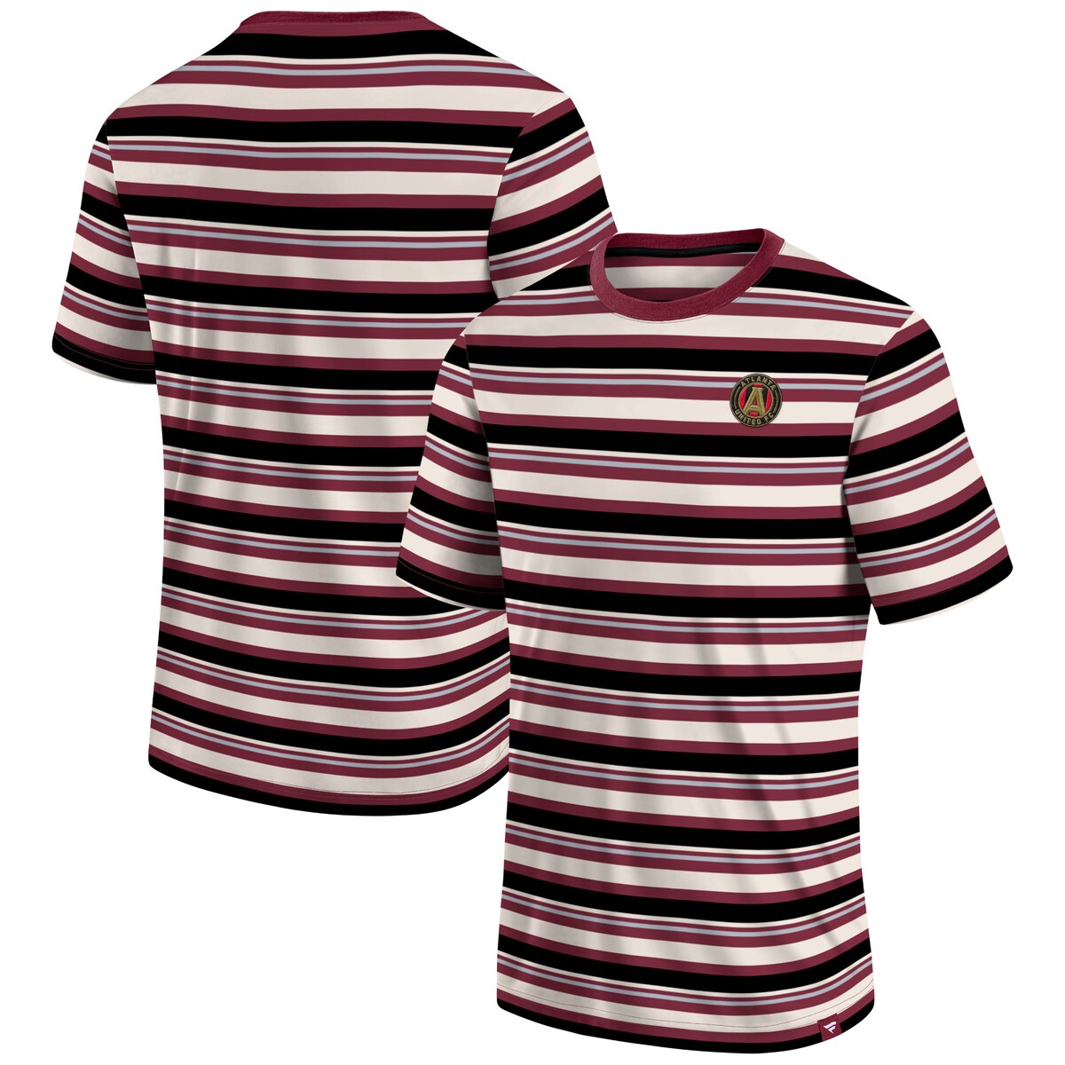 【公式グッズ】MLS アトランタ・ユナイテッドFC Tシャツ Fanatics/ファナティクス メンズ レッド (NUT S23 Men's Shot Clock Stripe Tee)