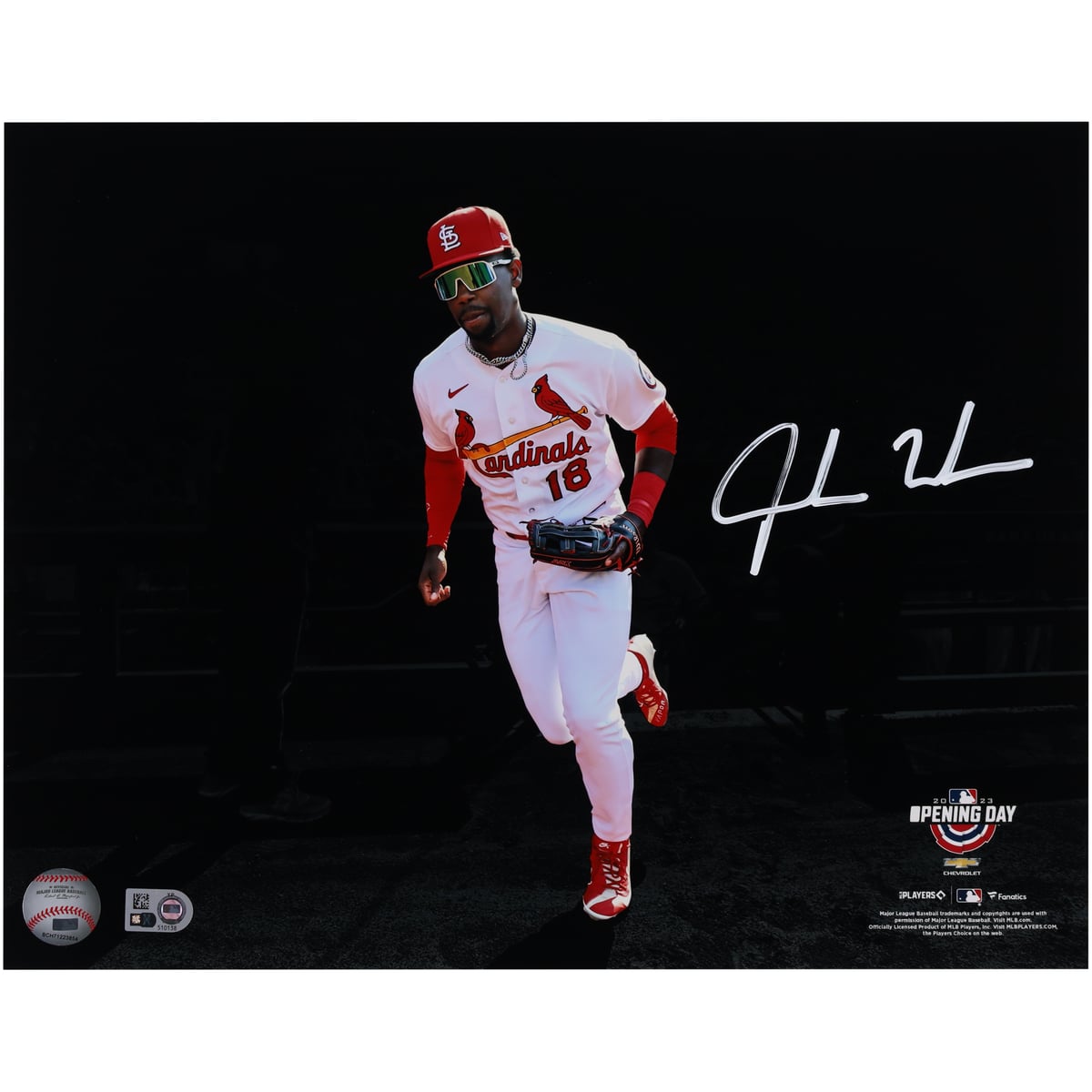 【MLB公式ホログラム付】MLB カージナルス ジョーダン・ウォーカー 直筆サイン フォト Fanatics Authentic/ファナティクスオーセンティック (AUT 11x14 PHOTO 45015)