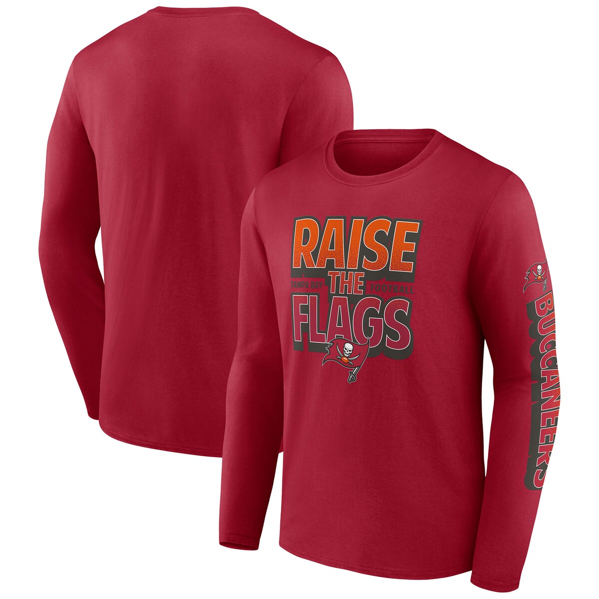 【公式グッズ】NFL バッカニアーズ 長袖 Tシャツ Fanatics/ファナティクス メンズ レッド (NFL Mens 22 FB HT Sweep Sleeve LST)